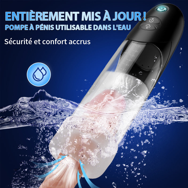 WaterSamurai - Pompe à pénis Aspiration par le vide avec érection super étanche