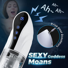 Charger l'image dans la galerie, 【Nouveau】9 Aspirer&amp;Pousser&amp;Tourner LCD Masturbateur Cup avec fonction vocale