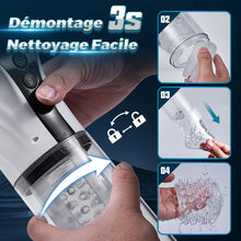 Charger l'image dans la galerie, 【Nouveau】9 Aspirer&amp;Pousser&amp;Tourner LCD Masturbateur Cup avec fonction vocale