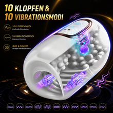 Charger l'image dans la galerie, Masturbateurs automatiques, stimulateurs de pénis, simulation de fellation avec 10 modes de va-et-vient et 10 modes de vibration