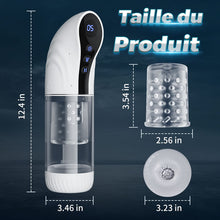 Charger l'image dans la galerie, 【Nouveau】9 Aspirer&amp;Pousser&amp;Tourner LCD Masturbateur Cup avec fonction vocale
