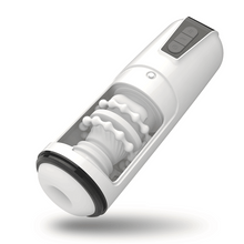 Charger l'image dans la galerie, White Vibe - Masturbateur masculin extensible et étanche à vibrations automatiques à 7 modes