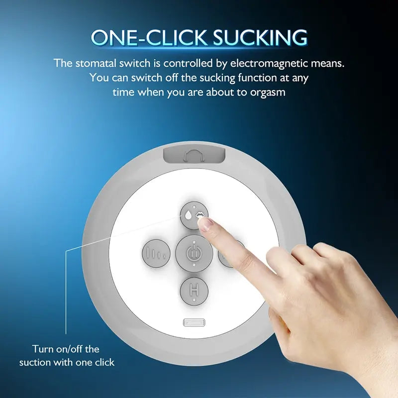 Masturbateur masculin automatique portable avec 8 modes 9 vitesses fonction de succion télescopique