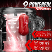 Charger l'image dans la galerie, Jouets sexuels de masturbateur masculin automatique pour hommes, jouets sexuels de Stroker masculin à extrémité ouverte avec 9 Modes de poussée et 9 Modes de Vibration