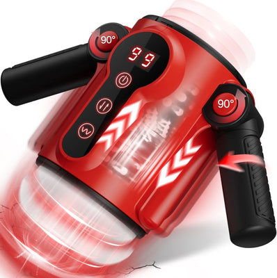 Jouets sexuels de masturbateur masculin automatique pour hommes, jouets sexuels de Stroker masculin à extrémité ouverte avec 9 Modes de poussée et 9 Modes de Vibration