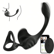 Charger l'image dans la galerie, Anneau De Cock Avec Stimulateur Clitoridien, 10 Modes De Vibration, Anneau De Pénis En Silicone Médical Étanche Pour Hommes, Jouets Sexuels Pour Couples Adultes