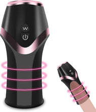 Charger l'image dans la galerie, Stimulateur de gland et appareil d'entraînement pour pénis avec 12 modes de vibration, 6 modes d'aspiration et de rotation