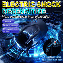 Charger l'image dans la galerie, Vibromasseur électrique pour le pénis avec stimulateur de gland, sonde urétrale et 10 modes de vibration