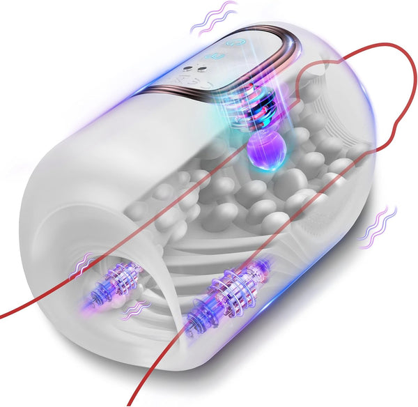 Masturbateurs automatiques, stimulateurs de pénis, simulation de fellation avec 10 modes de va-et-vient et 10 modes de vibration