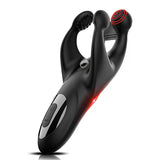 Vibrateur de pénis masturbateur à battement 2 en 1 avec 10 battements et 10 vibrations puissantes