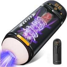 Charger l'image dans la galerie, Masturbateur électrique à pompe à vide avec 10 modes de poussée, rotation, vibration et succion