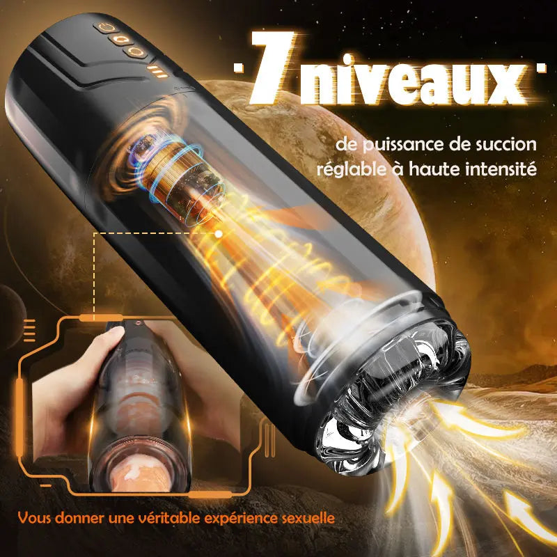 Galaxy Masturbateur Cup automatique avec 7 rotations et 7 succions