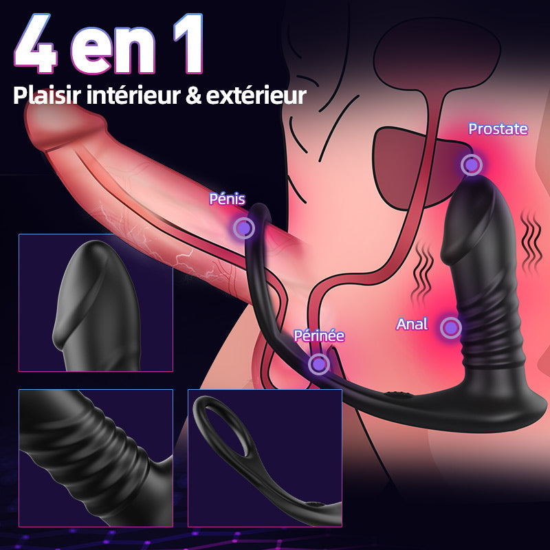 MISSILE Vibromasseur prostatique en silicone