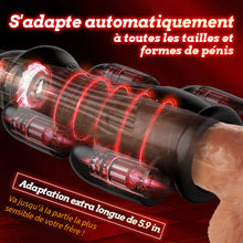 Charger l'image dans la galerie, Entraîneur de pénis vibrant Black Knight VI 5 Œufs vibrants