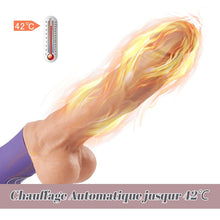 Charger l'image dans la galerie, Gode dildo réaliste 3 en 1 avec 6 modes télescopiques et 10 modes de vibration, Avirobta