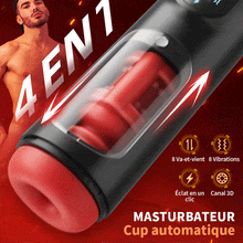 Charger l'image dans la galerie, Masturbateur masculin à 8 poussées et 8 vibrations à 3 canaux