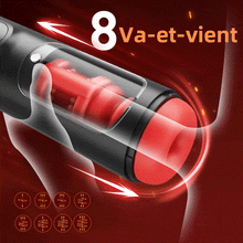 Charger l'image dans la galerie, Masturbateur masculin à 8 poussées et 8 vibrations à 3 canaux
