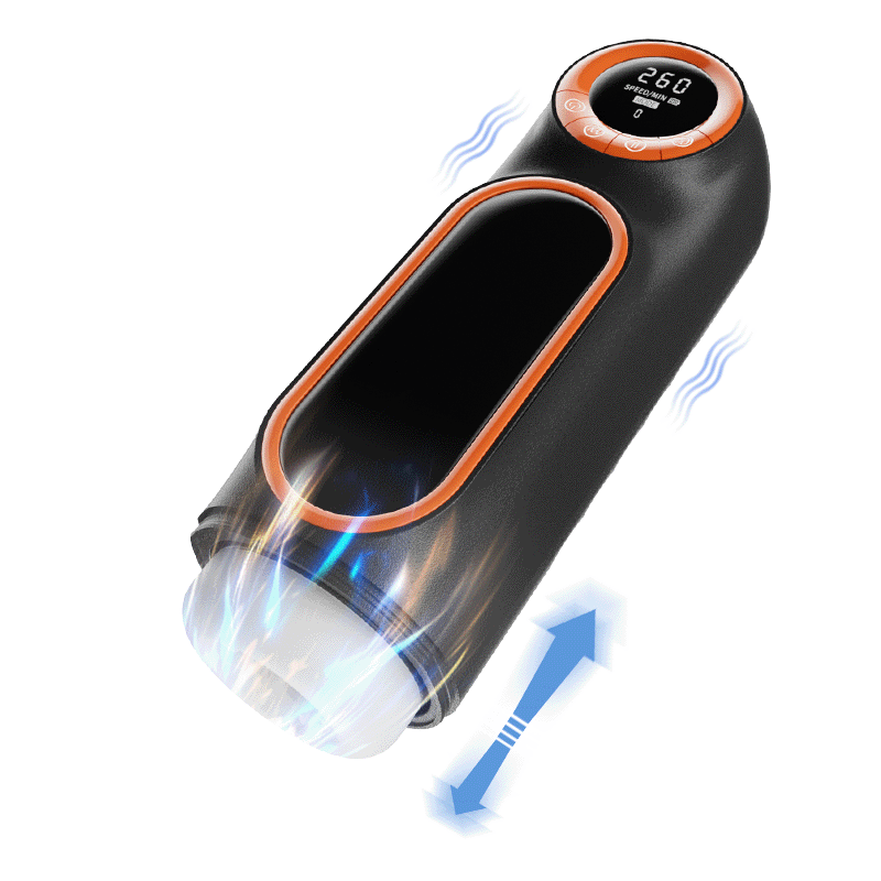 Masturbâteur Homme Succion Automatique avec 10Mode de Vibration & Poussée Silicone Sex Toys Oral Masculin Va & Vient pour la Stimulation du Pénis Jouet Sexuel