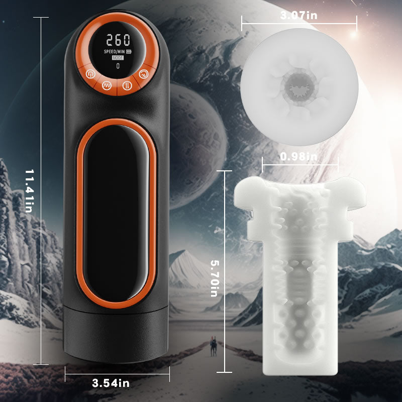 Masturbâteur Homme Succion Automatique avec 10Mode de Vibration & Poussée Silicone Sex Toys Oral Masculin Va & Vient pour la Stimulation du Pénis Jouet Sexuel