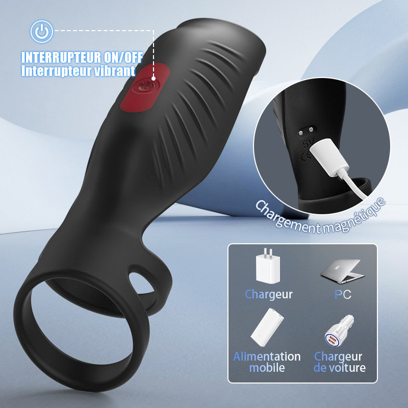 【Nouveaux produits】Anneau pénien à haute efficacité par vibration à 9 fréquences