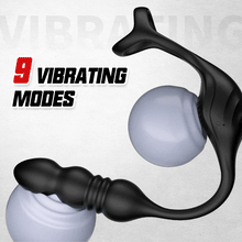 Charger l'image dans la galerie, Mike 9 Thrusting&amp;Vibrating Wearable Prostate Prostate with Cock ring
