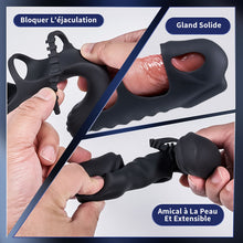 Charger l'image dans la galerie, Lucifer - Manchon pénien vibrant à double moteur et vibromasseur 2-en-1 Jouet pour adultes