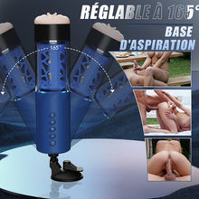 Charger l'image dans la galerie, Bluesea 6 Masturbateur rotatif à poussée bidirectionnelle avec ventouse