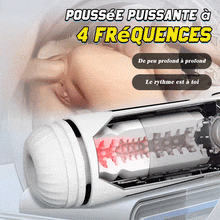 Charger l'image dans la galerie, Masturbateur Cup pour hommes avec 4 modes d'étirement et fonction de chauffage avec housse anti-poussière ajustable