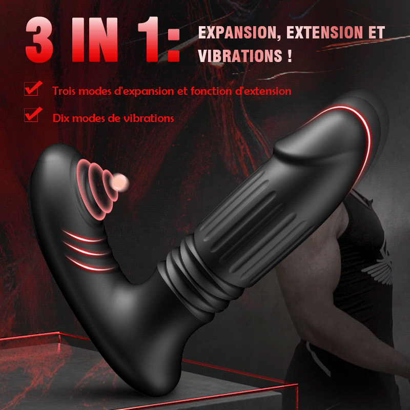 Nouveau : Masseur prostatique 3-en-1 pour un entraînement intense. Entraînement du sphincter anal.