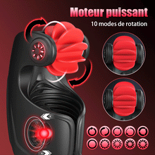 Charger l'image dans la galerie, 10 Tapotement &amp; Vibration 10 Rotation Entraîneur Masturbateur De Tornade