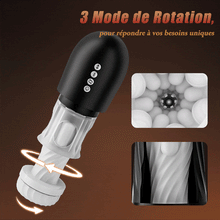 Charger l'image dans la galerie, ROCKET Masturbateur 3 Rotation 5 Vibration+Va-et-Viens chauffant