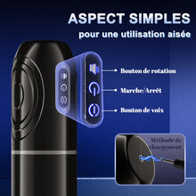 Charger l'image dans la galerie, Coupe de masturbation HERO avec ventouse, 7 fréquences, télescopique + rotative