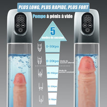 Charger l'image dans la galerie, Pompe à pénis à vide 4 en 1 avec plusieurs modes d'entraînement - 5 modes d'aspiration, 6 modes d'entraînement et 4 niveaux de pression pour plus d'endurance.