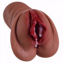 Charger l'image dans la galerie, Chatte de poche réaliste Matériau doux et durable Vagin texturé réaliste et anus serré Trous 2 en