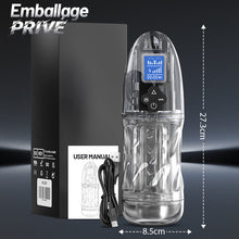 Charger l'image dans la galerie, Rogen - Transparence totale Vibration &amp; Succion de Sensation fellation &amp; voix Masturbateur