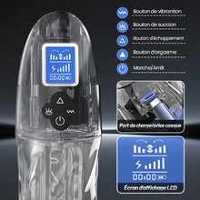Charger l'image dans la galerie, Rogen - Transparence totale Vibration &amp; Succion de Sensation fellation &amp; voix Masturbateur