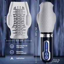 Charger l'image dans la galerie, Tornado 3.0 - Masturbateur à double moteur sexe oral 7 vibrations 5 rétractions 5 rotatio