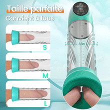 Charger l'image dans la galerie, Green Pioneer - Pompe à pénis à eau avec écran LCD, 4 niveaux de pression et 9