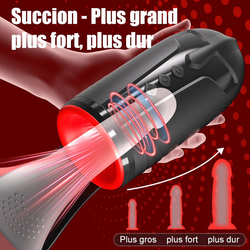 10 Vibration 5 Succion orale 3 Torsion Entraînement + Masturbation du gland