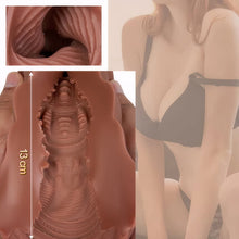 Charger l'image dans la galerie, Chatte de poche réaliste Matériau doux et durable Vagin texturé réaliste et anus serré Trous 2 en