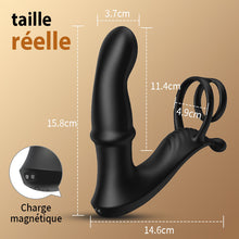 Charger l'image dans la galerie, Cyclone - Masseur de prostate avec doubles anneaux pour une expérience d'érection améliorée