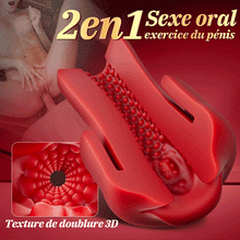 Charger l'image dans la galerie, Red Fury Armour – Pompe à pénis à 9 niveaux d'aspiration avec orifice rouge et tunnel texturé