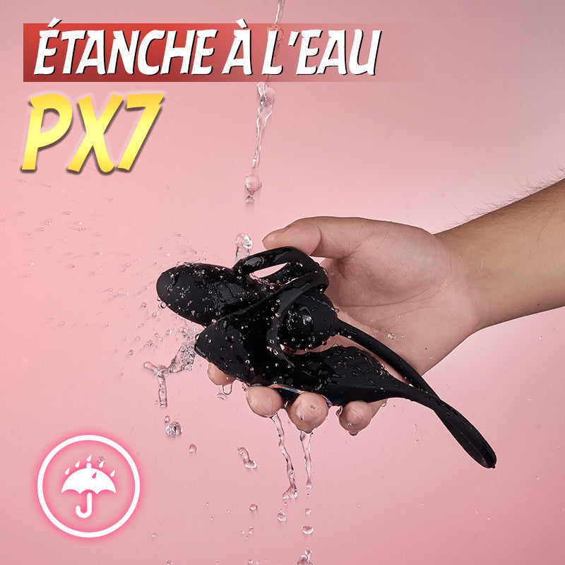 Masseur prostatique avec 9 niveaux de choc et de vibration, stimulateur testiculaire et an