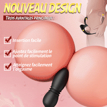 Charger l'image dans la galerie, Masseur prostatique avec 9 niveaux de choc et de vibration, stimulateur testiculaire et an