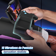 Charger l'image dans la galerie, Turbo - 10 Modes Stroker à Poussées Explosives – Design Gamepad Immersif avec Support Téléphone