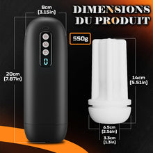 Charger l'image dans la galerie, Sophia – 8 Modes de Vibration 8 Modes d'Aspiration Manchon Réaliste 3D Masturbateur Masculin Automatique