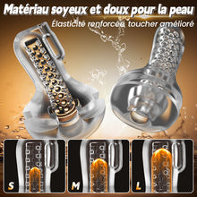 Charger l'image dans la galerie, Gasvortex - Modes de succion et de vibration à 7 fréquences, coque rotative et torsadable, masturbateur masculin