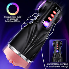 Charger l'image dans la galerie, Daphne - Pompe à Penis avec 3 Manches Interchangeables, Chatte de Poche, 9 Modes de Succion &amp; 9 Mod
