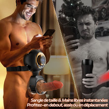 Charger l'image dans la galerie, Hazel - Masturbateur Masculin Strap-On à la Taille Mains Libres avec 9 Vibrations, Balancement et P