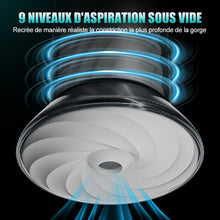 Charger l'image dans la galerie, Masturbateur Électrique 9 Modes de Succion &amp; Vibration Puissante Manchon Large 2,8x